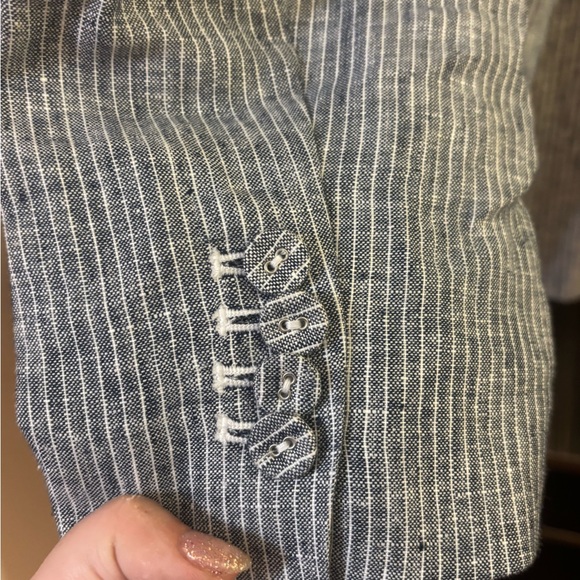 🎬🎬🎬EUC Everlane The Linen Oversized Blazer Size 12 🎬🎬🎬 - Picture 6 of 13